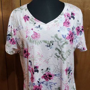 Women's Floral Print Pull Over Tunic